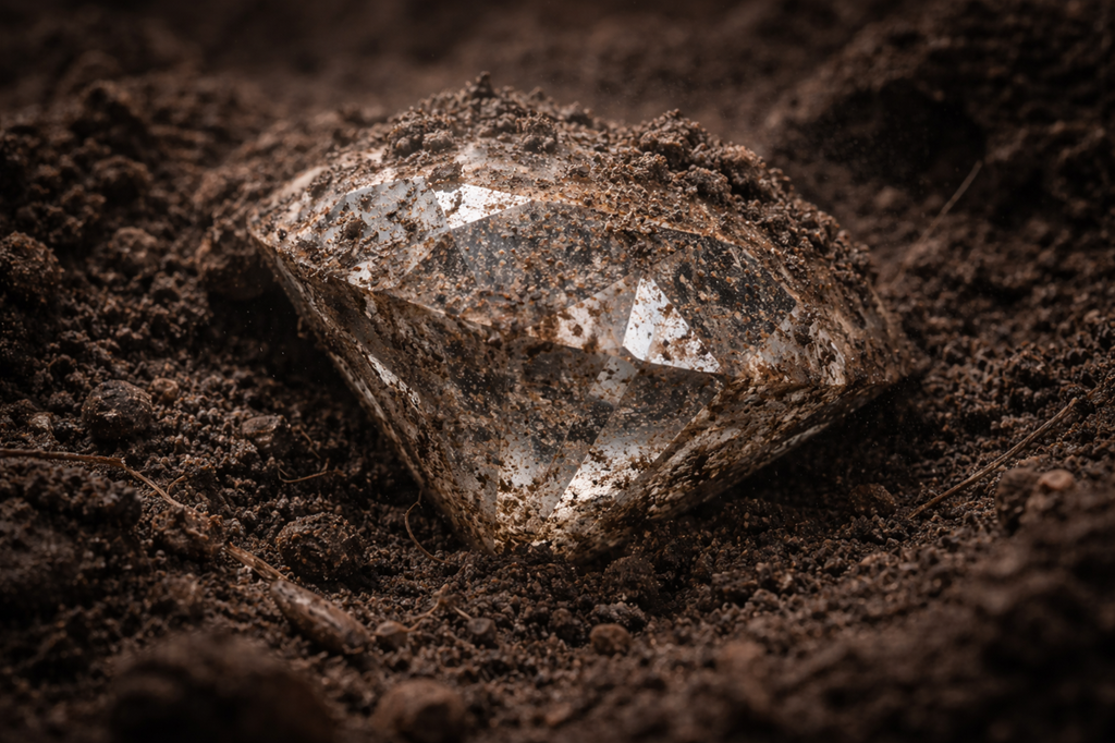 jainism thinks consciousness covered by dust