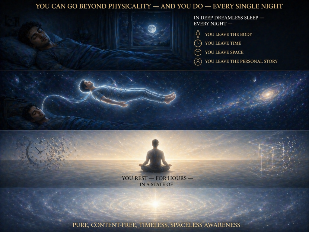 Every night - you experiance the pure consciousness