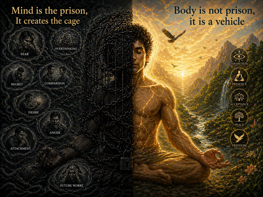 Mind is a prison not a body