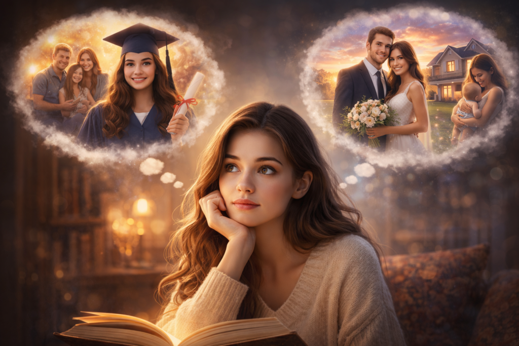 Thinking about the past and future is beyond time and space