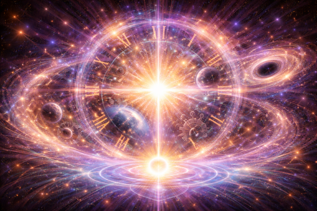 Time and space are inside brahman