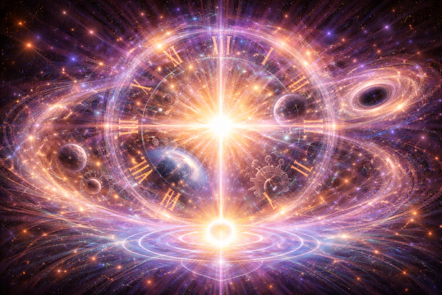 Time and space are inside brahman