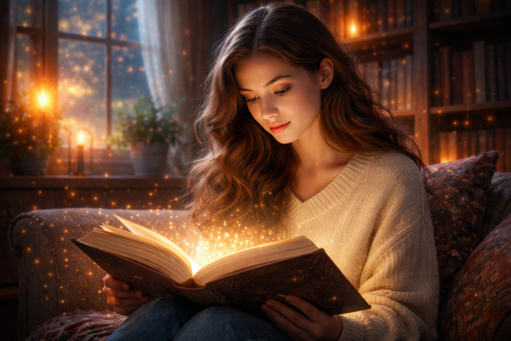 reading a book is right now