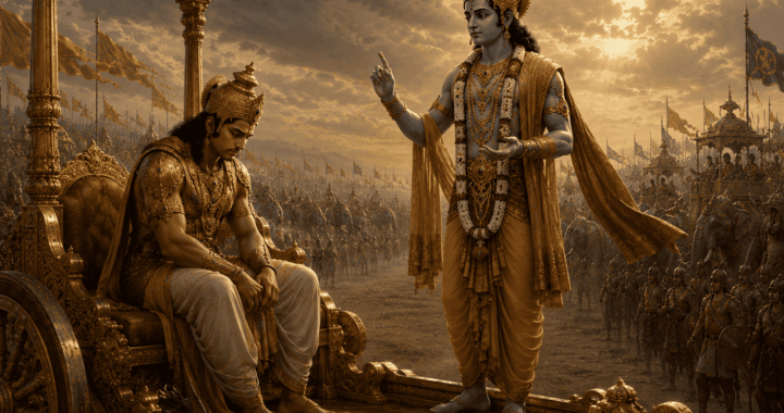 Dropped bow - Bhagavad Gita chapter one