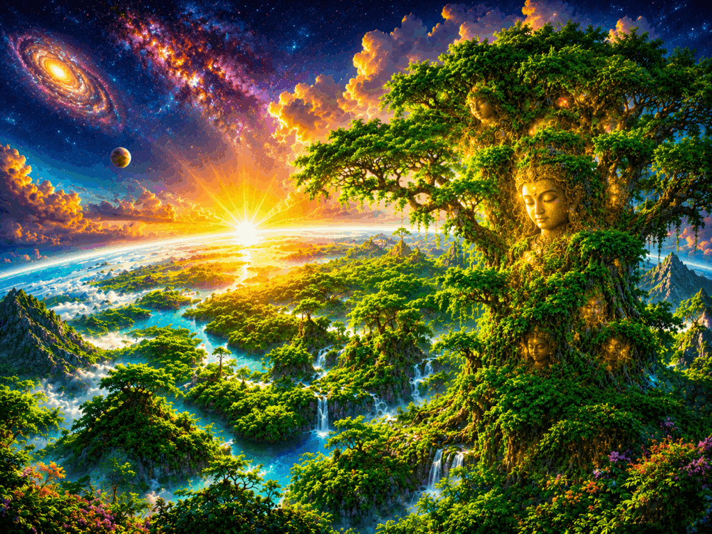 brahman started to experiance itself through life