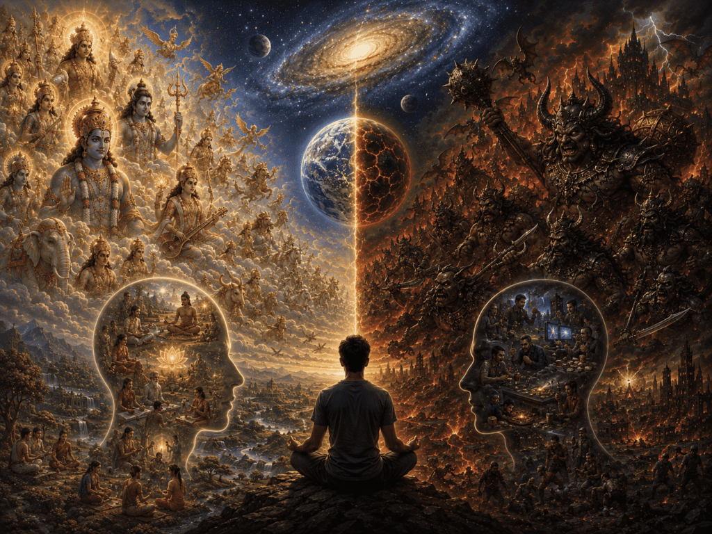 devas and asura are within