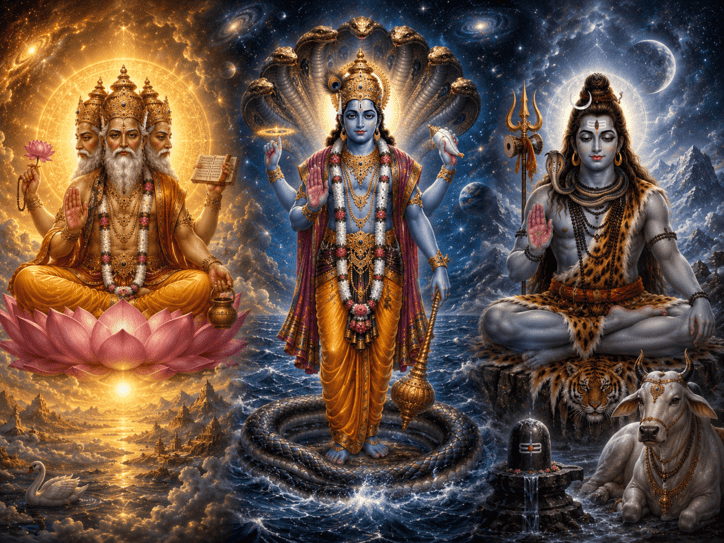 Brahma, Vishnu, Shiva
