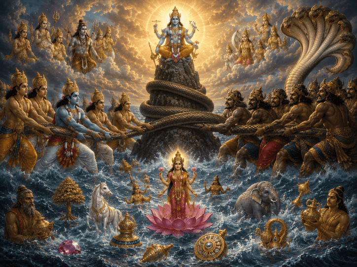 Samudra Manthan — The Churning of the Cosmic Ocean